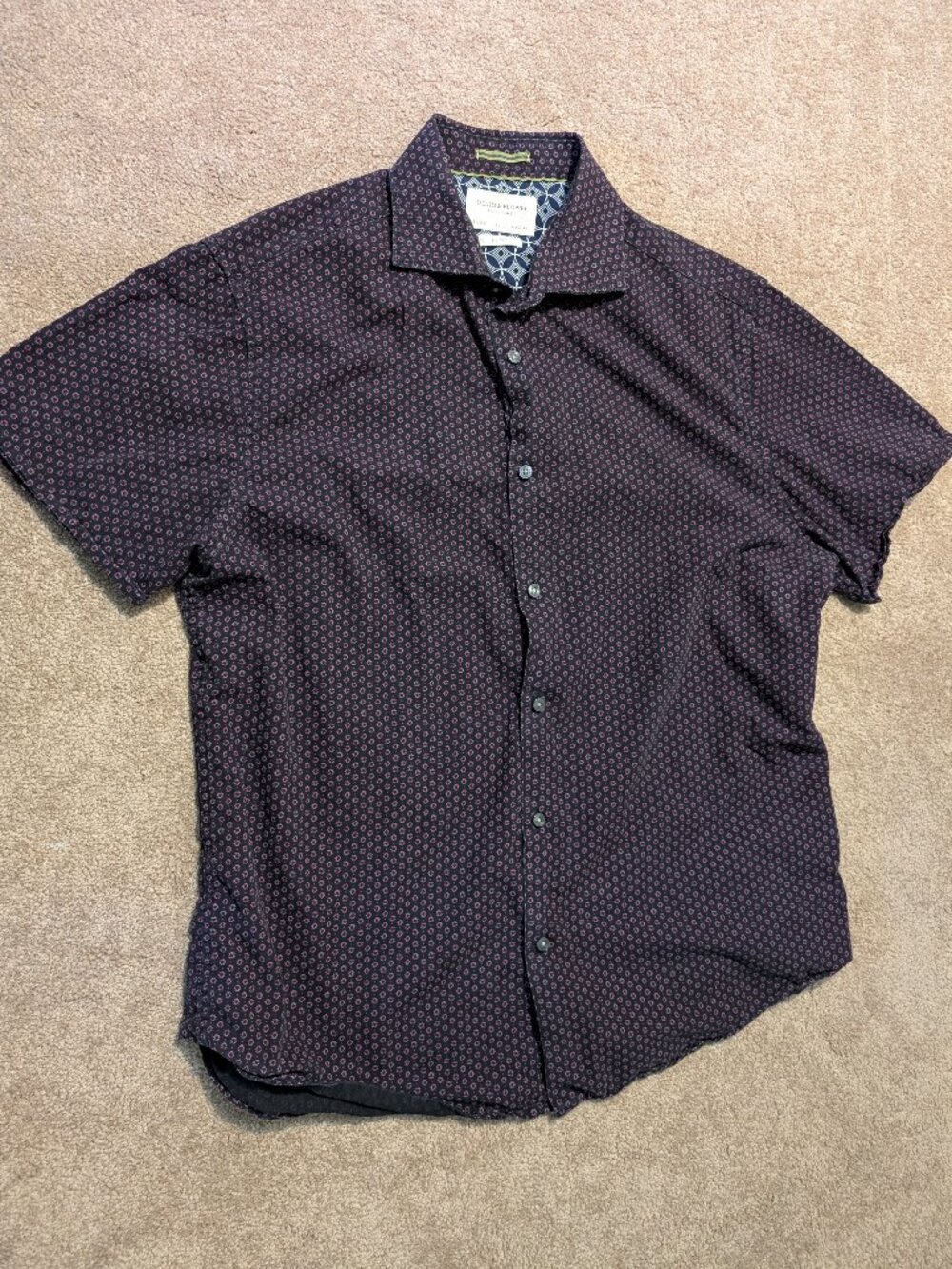100% cotton Denim & Flower Ricky Singh Button Down Shirt Men's size large